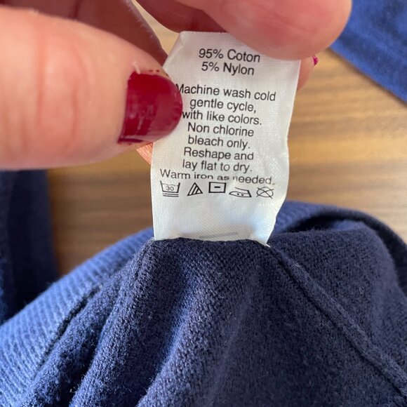 JCrew Womens XXL LOVE BIRDS Sweater Navy Lovebirds Sweater Fall 2017 Thin Sweate - Picture 11 of 15